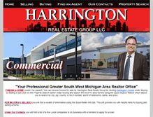 Tablet Screenshot of harringtonrealestategroup.com